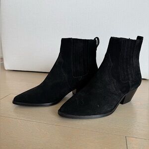 ASH Black Suede Future ankle boot